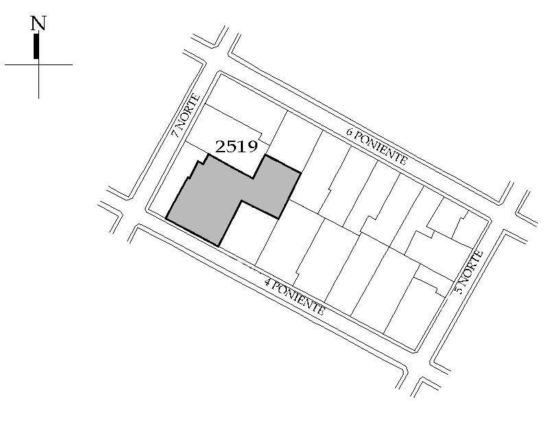 Croquis de localizaci&oacute;n. Direcci&oacute;n de Catastro Municipal.