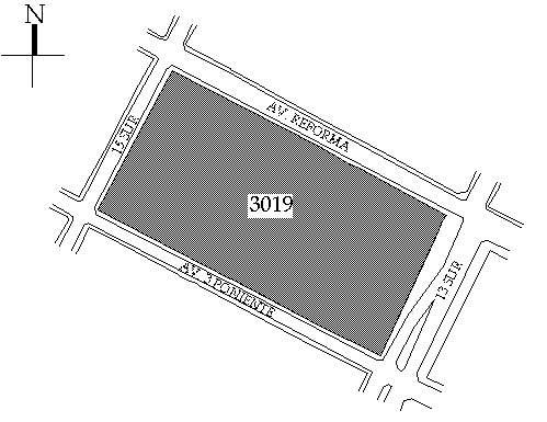 Croquis de localización. Dirección de Catastro Municipal.