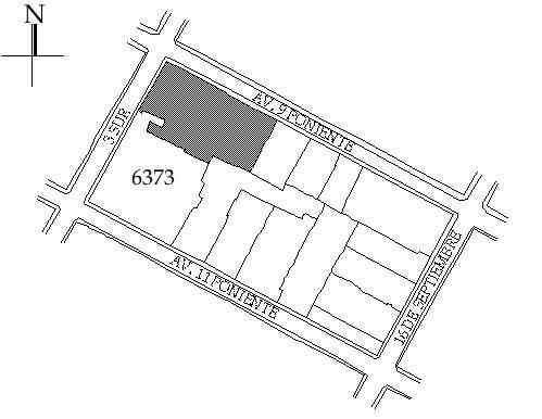 Croquis de localización. Dirección de Catastro Municipal.