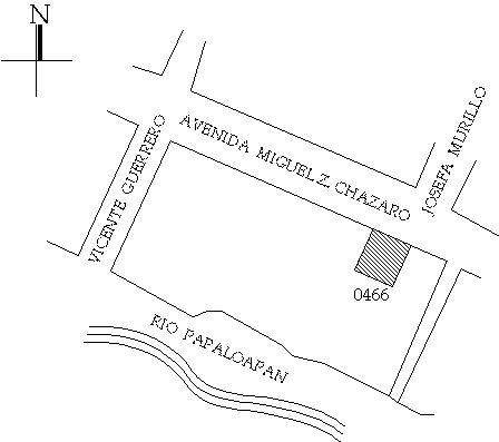 Croquis de localizaci&oacute;n, 2000.